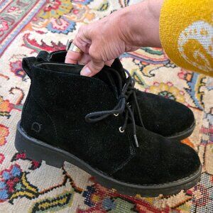 Born Black Suede Chukka Boots, Sz 6.5